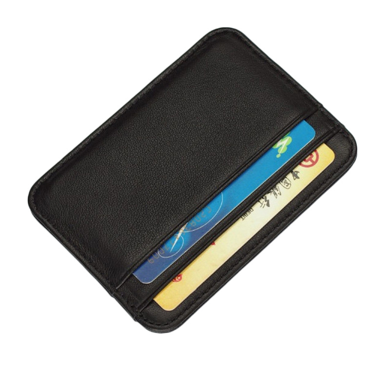 Card Top Loader - Genuine Leather Card Holder Slim Business
