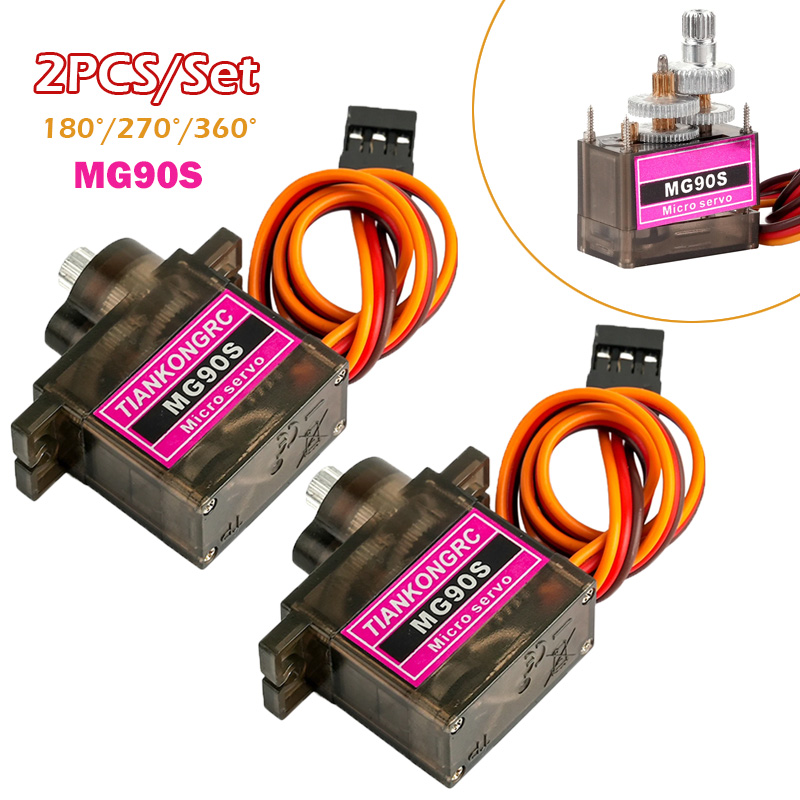2PCS MG90S Full Metal Gear Mic - Model Airplane Plastic 评论和价格