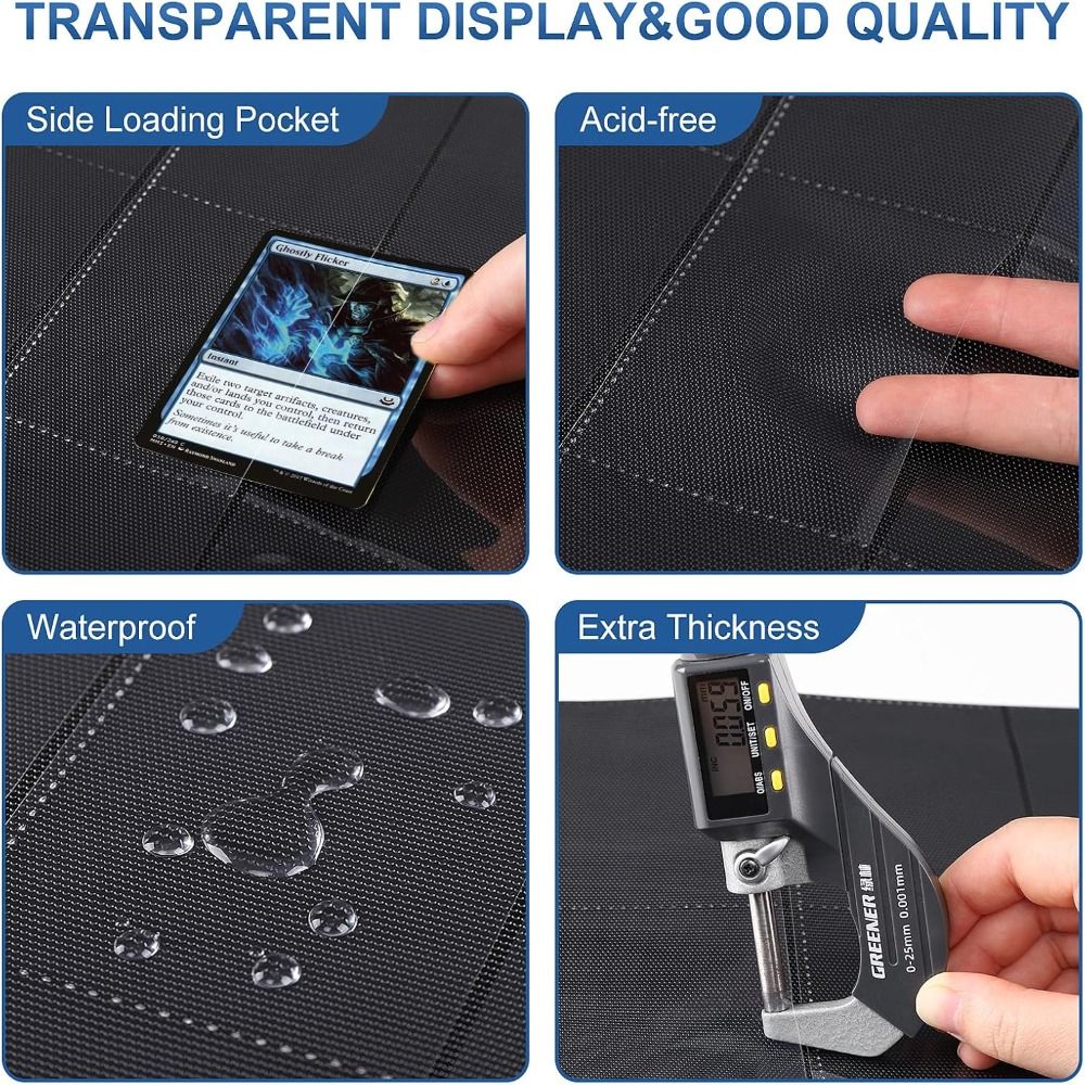 10Pcs 9-Pocket A4 Trading Card - Trading Card Binder 评论和价格