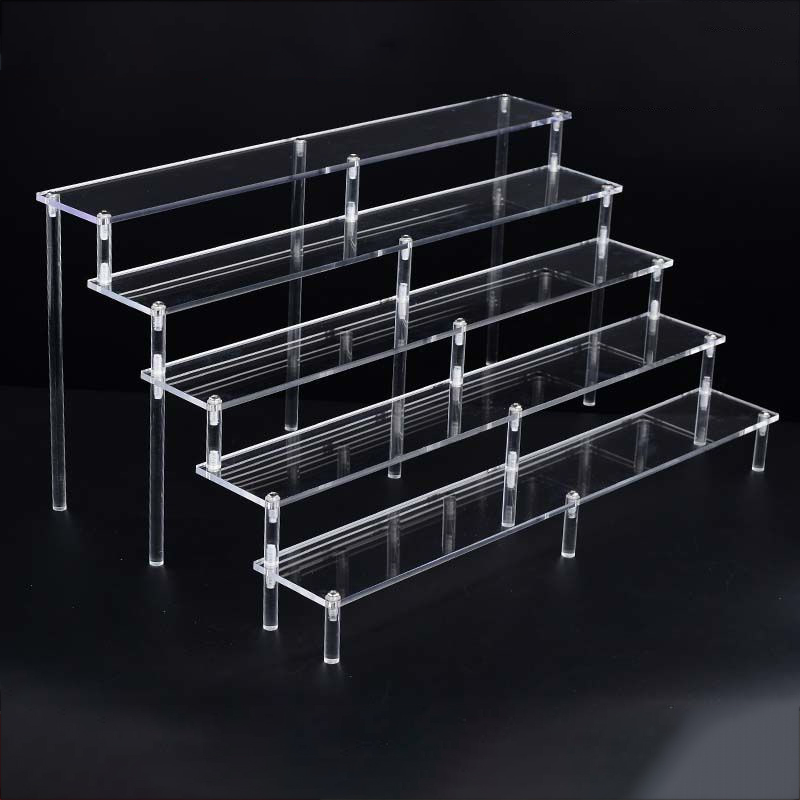 Clear 1-6 Tier Acrylic Display - Pop Display Shelf 评论和价格