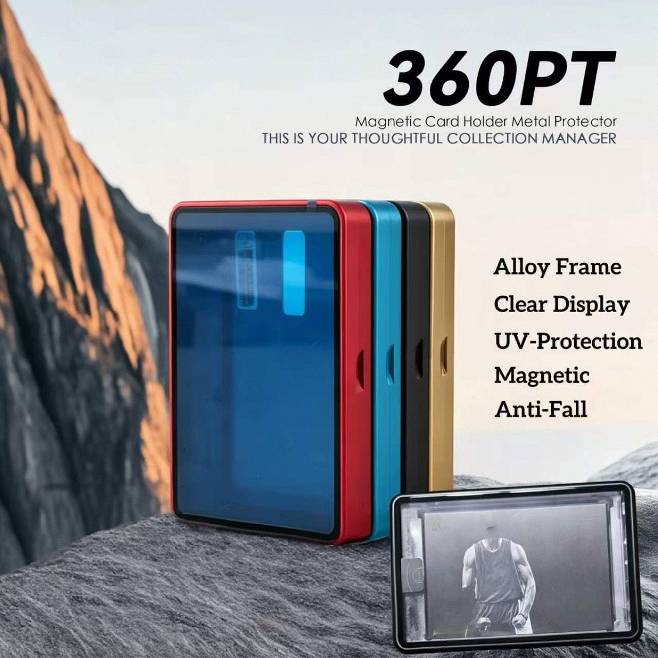 Aluminum Alloy Magnetic Card D - Graded Card Display 评论和价格