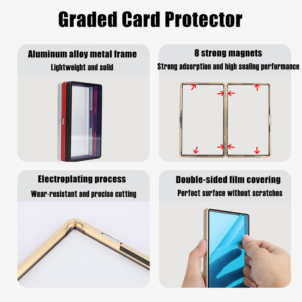 Multicolor Aluminum Alloy Grad - Graded Card Display 评论和价格