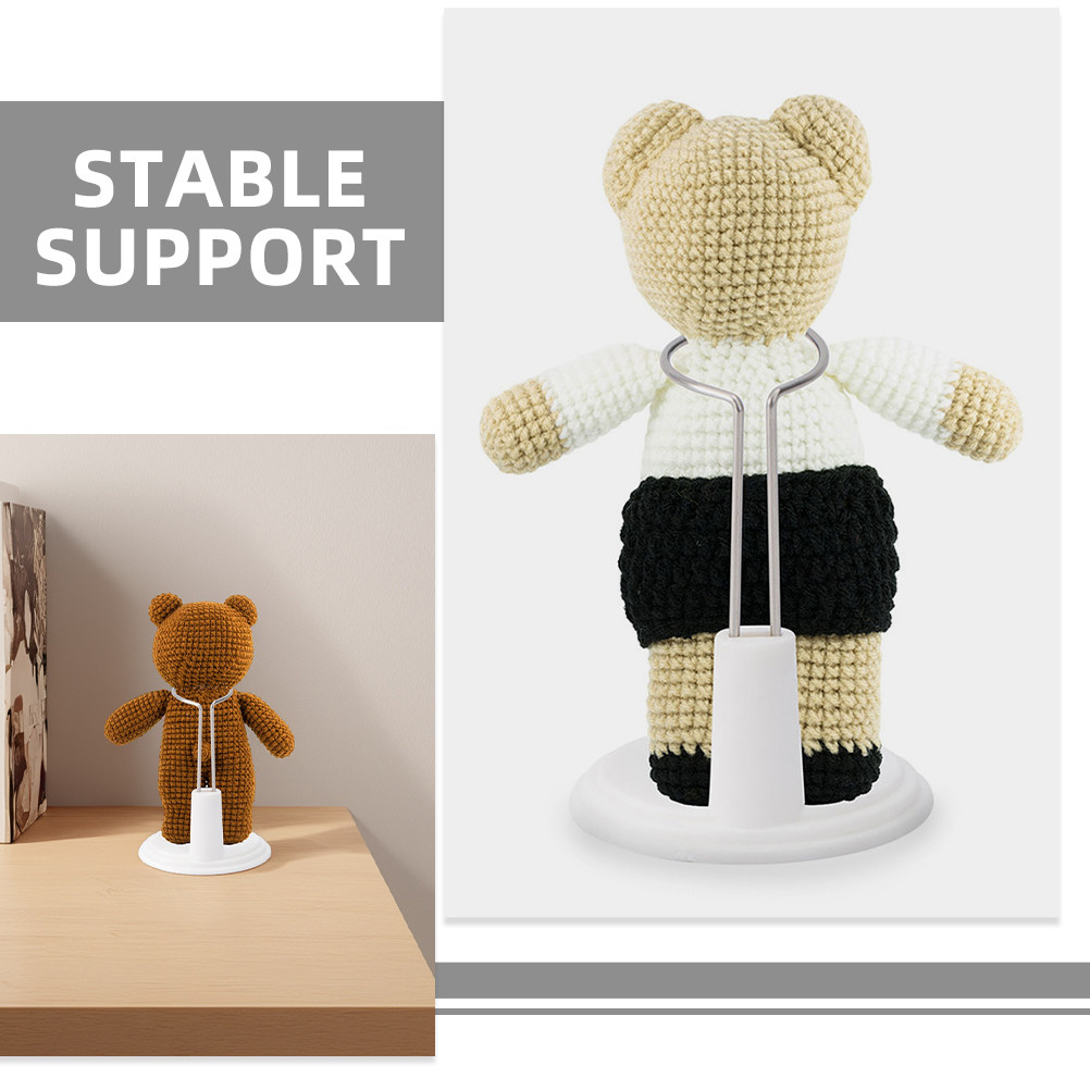 2Pcs White Plastic Adjustable  - Action Figure Stand 评论和价格