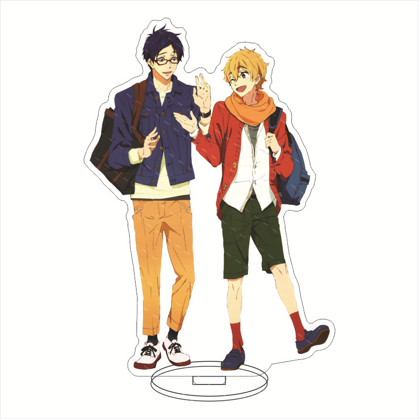 16CM Anime Acrylic Figure Free - Figma Stand Set 评论和价格