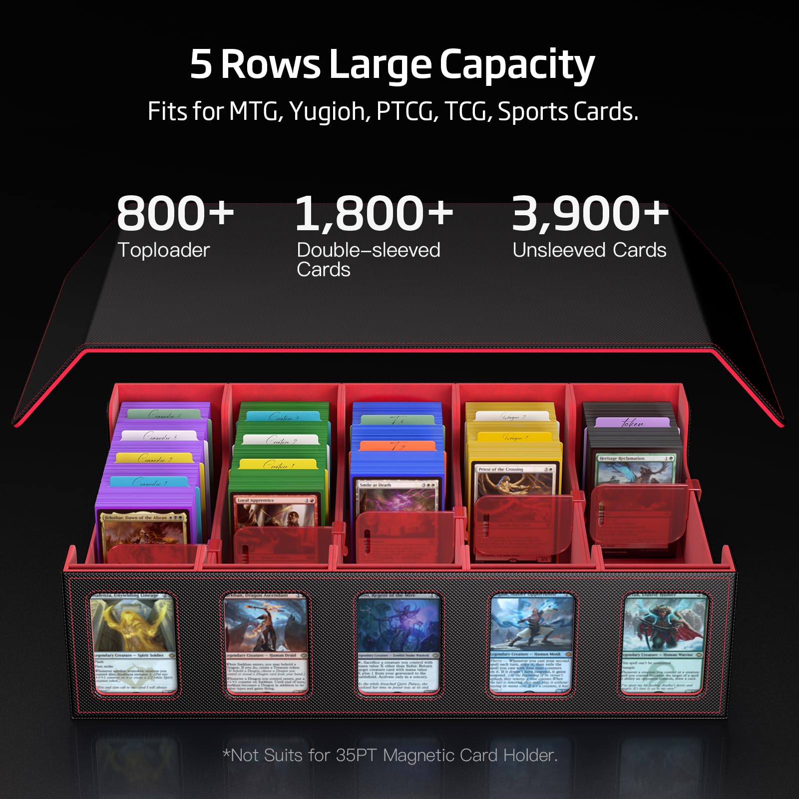 Trading Card Storage Box 5-Row - Trading Card Binder 评论和价格