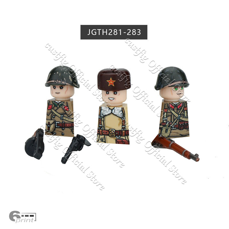 MOC Military Soviet Soldier Fi - Lego Minifigure Holder 评论和价格