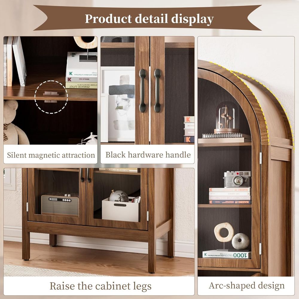 70.9 Tall Walnut Acrylic Glass - Display Case Acrylic 评论和价格