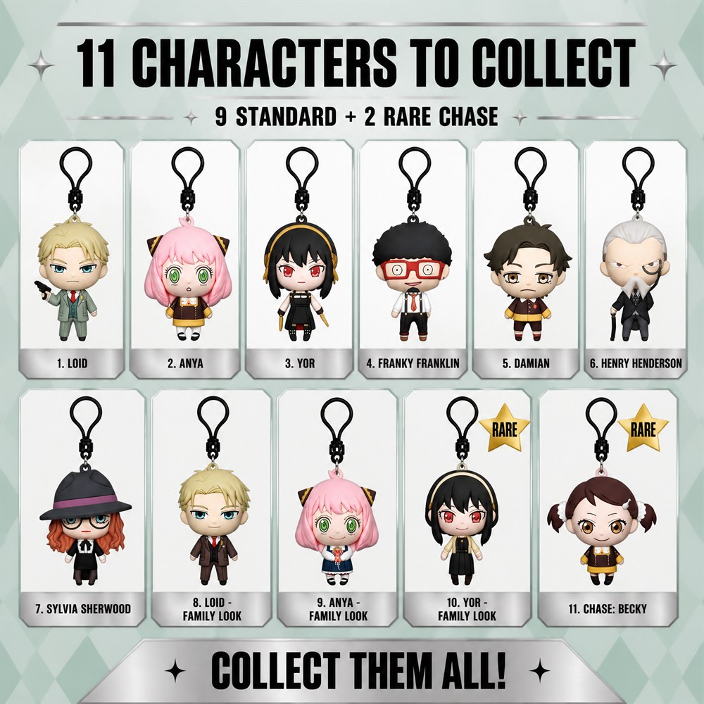 Spy x Family 3D PVC Bag Clip K - Mystery Box Blind Bag 评论和价格