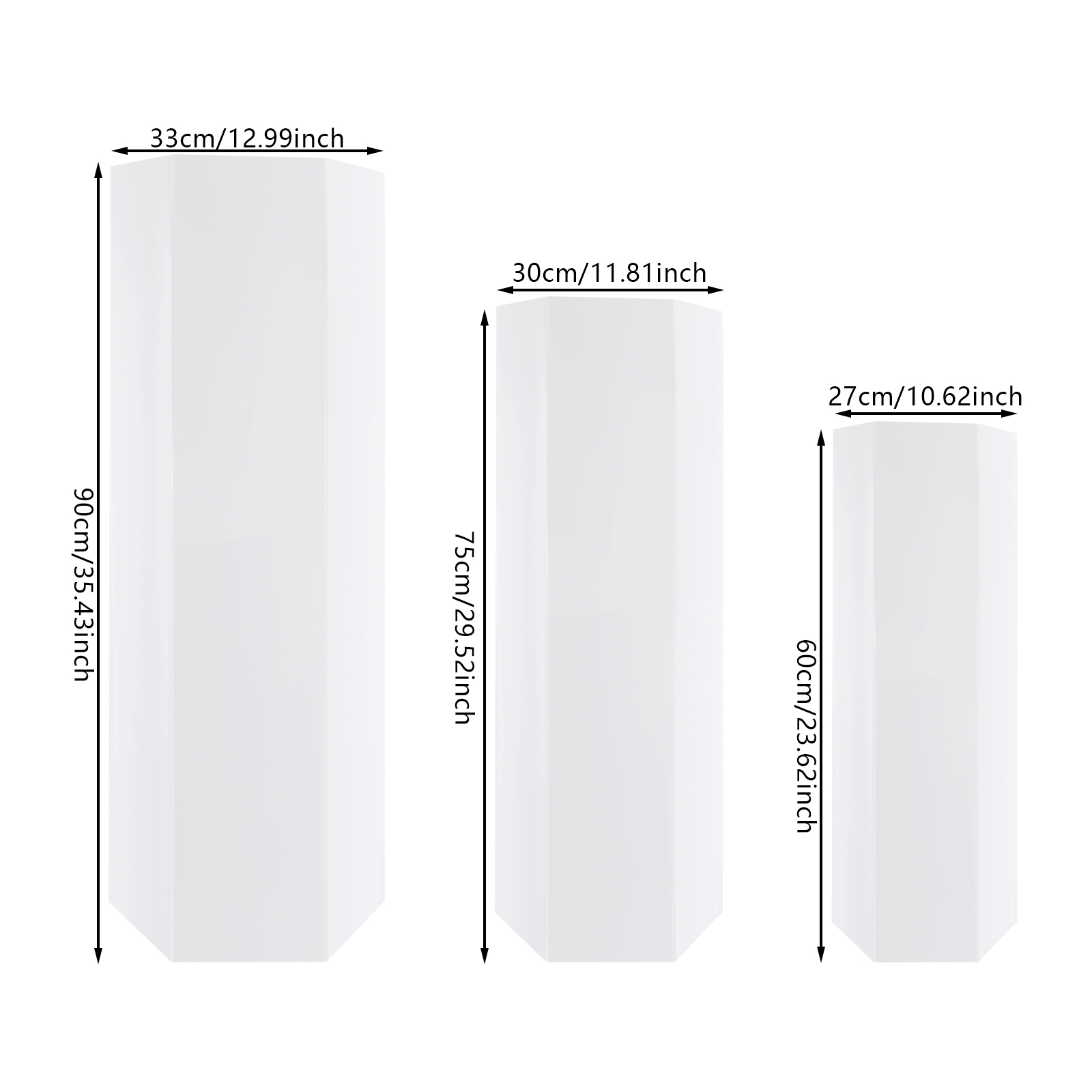 White Acrylic 3PCS Display Ris - Display Risers Set 评论和价格