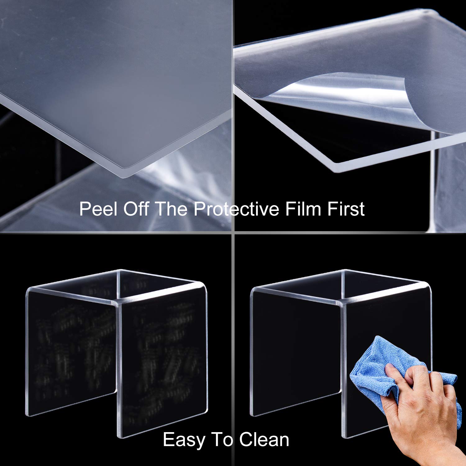 U Shape Acrylic Display Risers - Pop Display Shelf 评论和价格