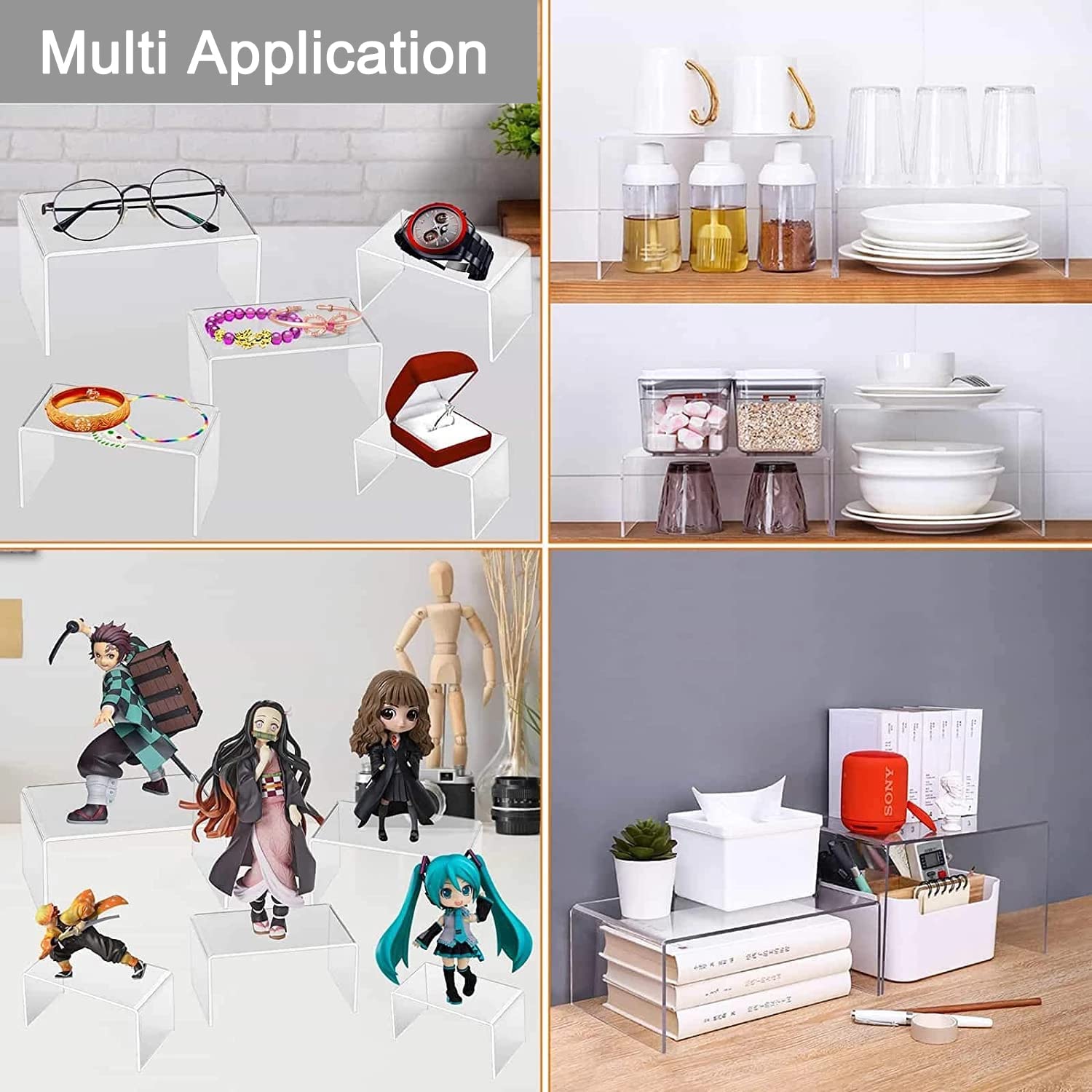 U Shape Acrylic Display Risers - Pop Display Shelf 评论和价格