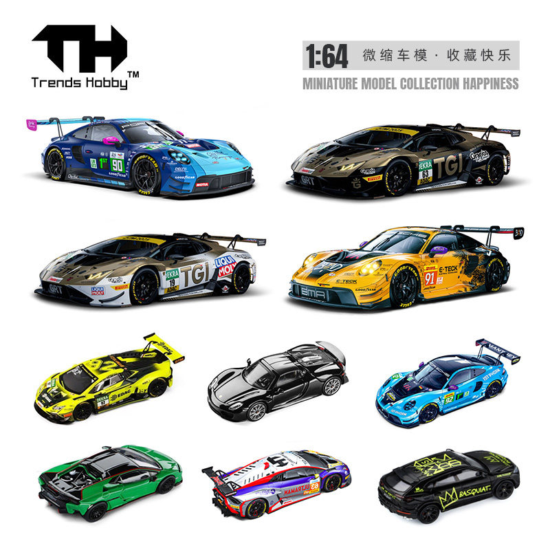TH 1/64 Porsche 911 GT3 R LeMa - Die Cast Car 1 64 评论和价格