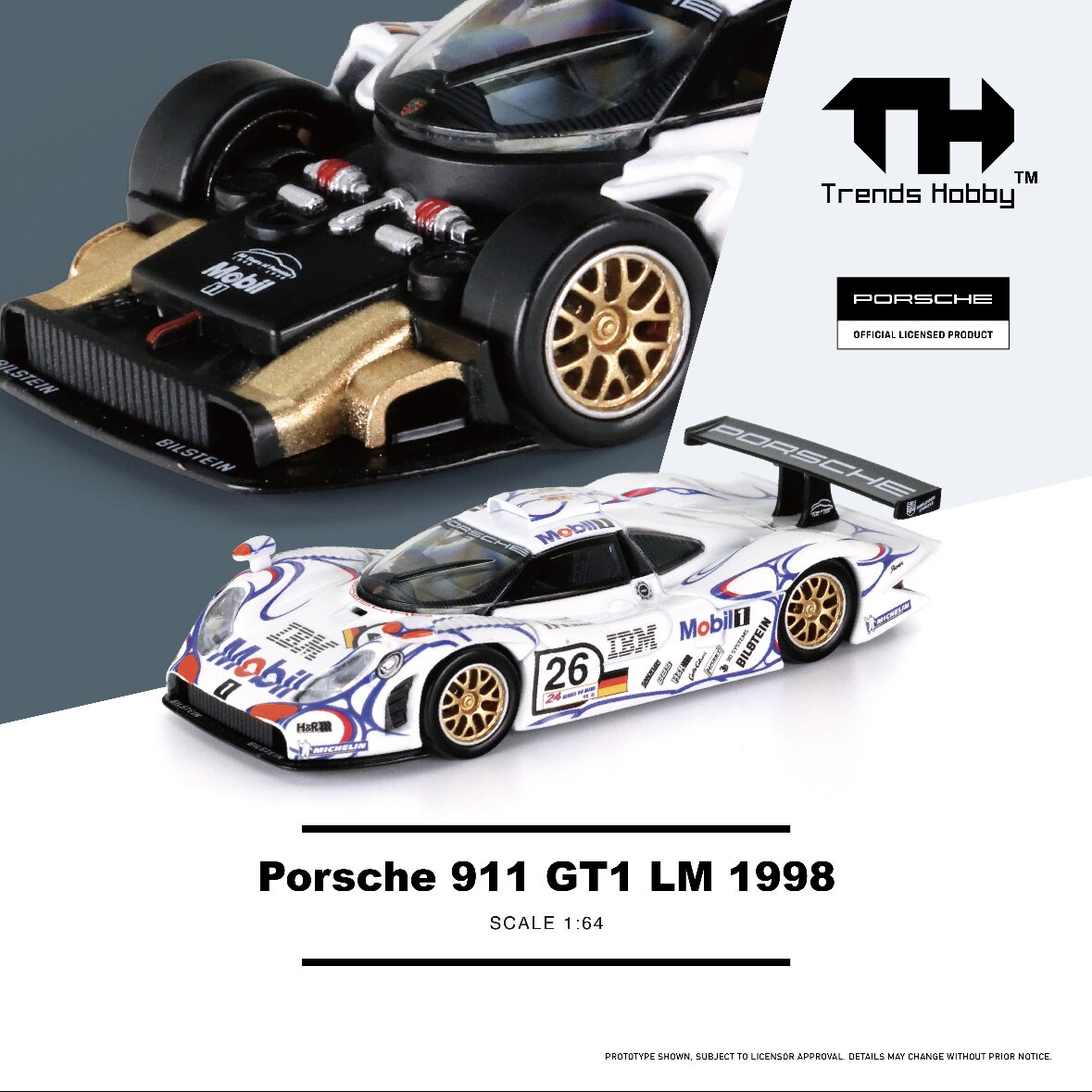 TH 1/64 Porsche 911 GT3 R LeMa - Die Cast Car 1 64 评论和价格