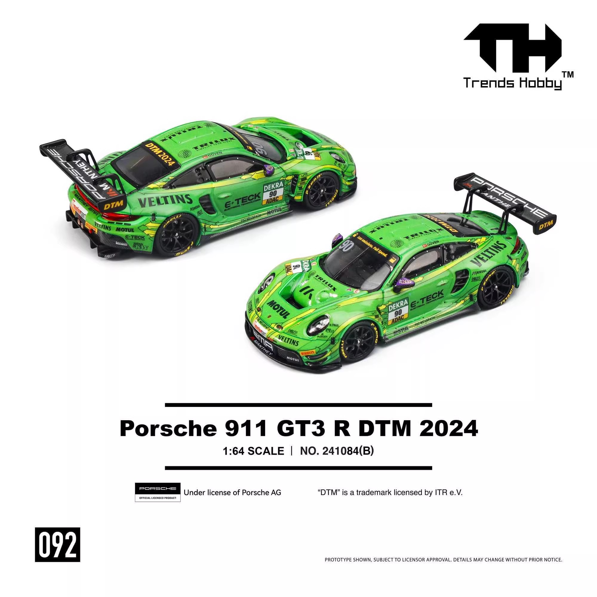 TH 1/64 Porsche 911 GT3 R LeMa - Die Cast Car 1 64 评论和价格