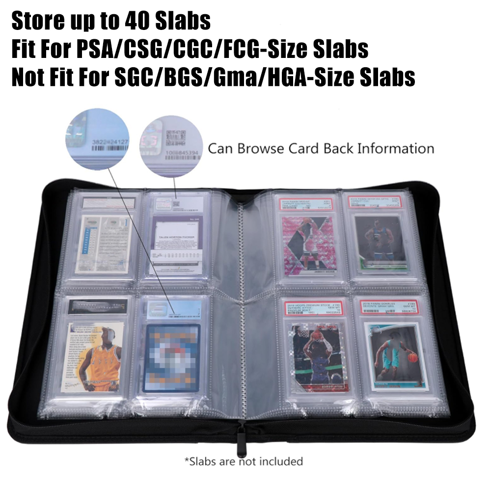 Graded Card Binder fits 40 PSA - Trading Card Binder 评论和价格