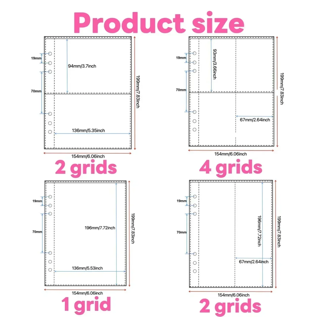 1-4 Grid Transparent Photocard - Trading Card Binder 评论和价格