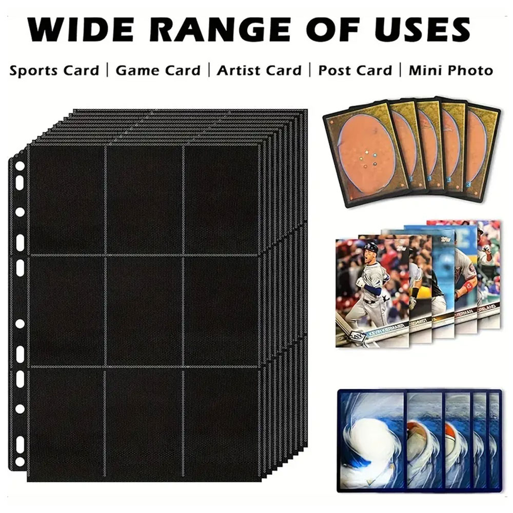 10Pack Black 9-Pocket A4 Tradi - Trading Card Binder 评论和价格
