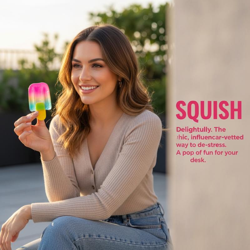 Sensory Squishy Ice Cream Cube - Fidget Cube Original 评论和价格