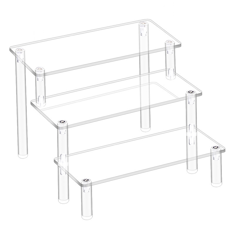 1-4 Tier Acrylic Display Stand - Pop Display Shelf 评论和价格