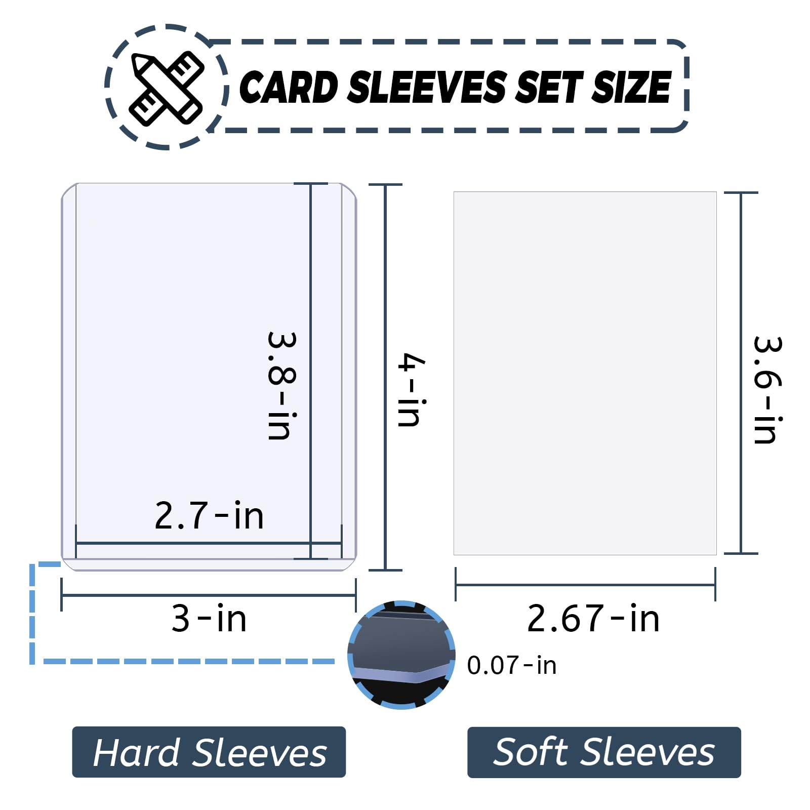 100-600pcs Card Sleeves Hard S - Pokemon Binder Card 评论和价格