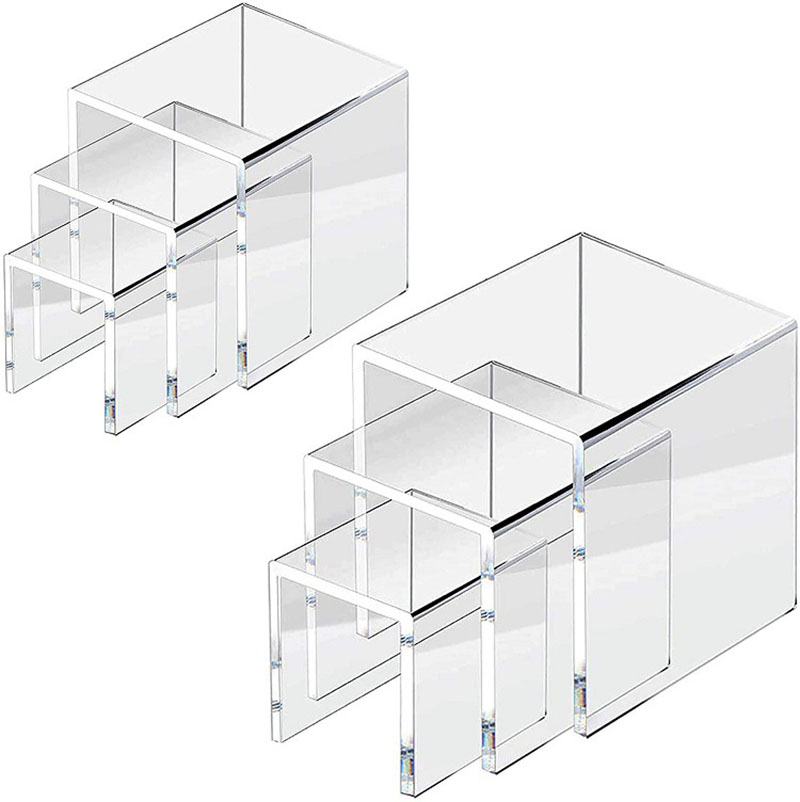 6pcs/Set Acrylic Display Stand - Display Risers Set 评论和价格