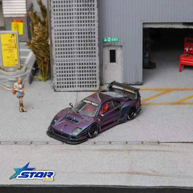 STAR 1:64 LBWK F40 Ice Blue Ma - Die Cast Car 1 64 评论和价格