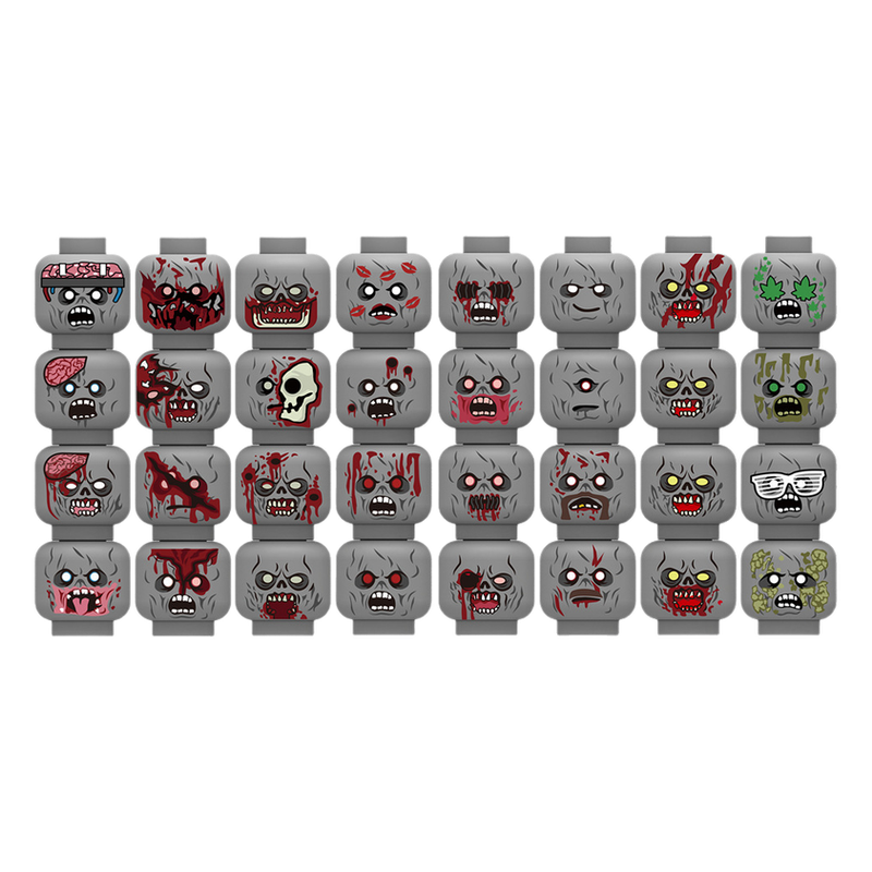 Injured Emotional Face Heads B - Lego Minifigure Holder 评论和价格