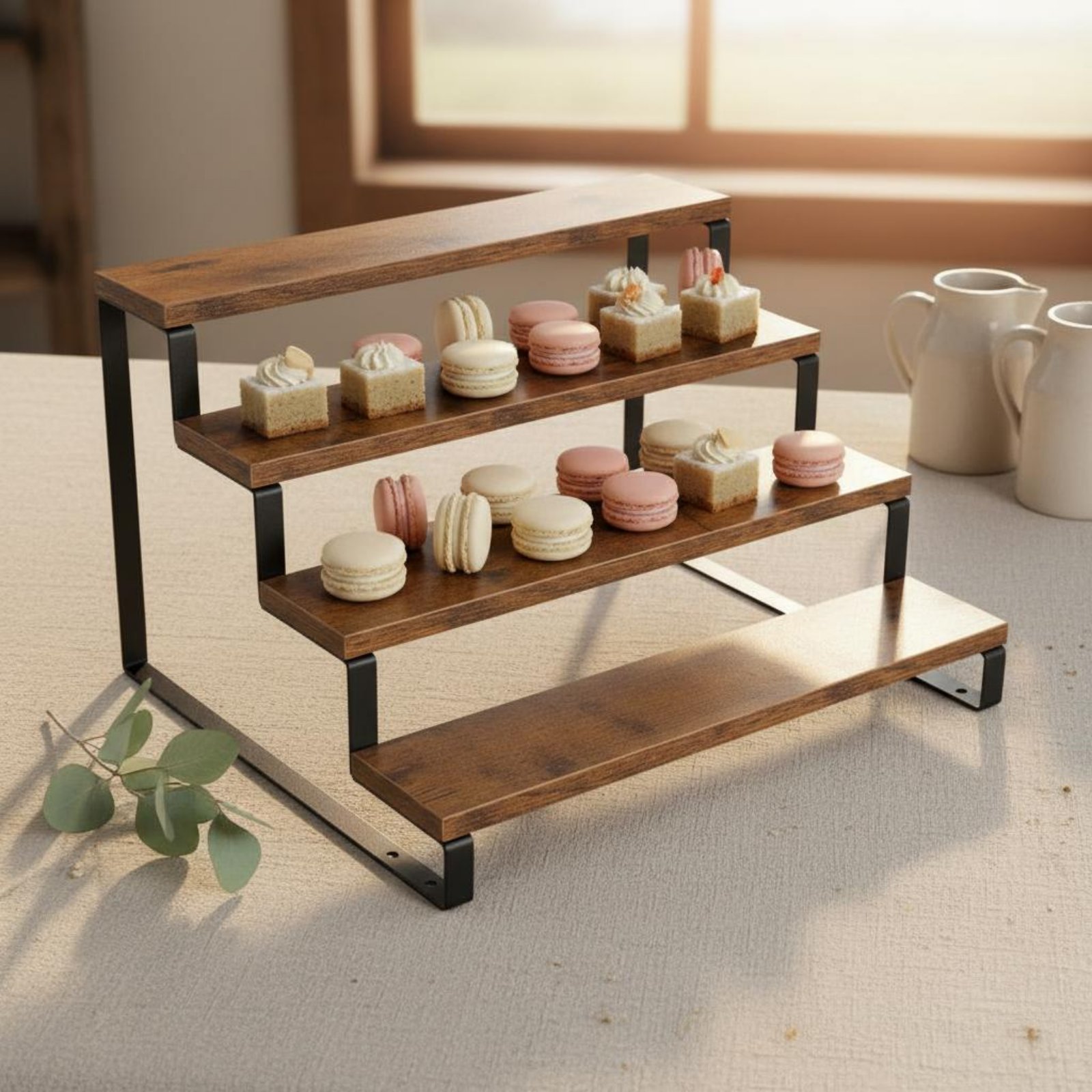 4 Tier Display Riser Space Sav - Display Risers Set 评论和价格